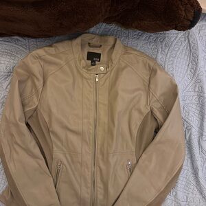 a.n.a Tan Faux Leather Jacket